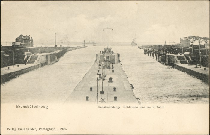 Datei:Schleuse und Lotsenhäuser(1904).jpg