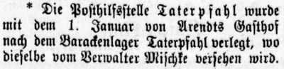 Datei:1891.01.06.-Posthilfsstelle Taterphal.jpg