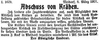 Datei:1917-03-02 577a Abschuss von Kraehen.jpg