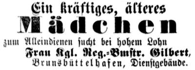 Datei:1891.09.12-Älteres Mädchen für Frau Kgl.Reg.Bmstr. Gilbert.jpg