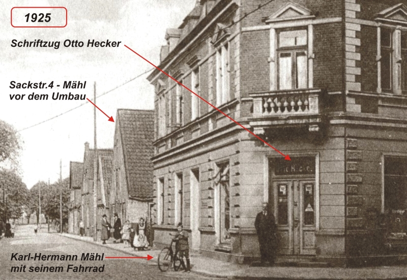 Datei:Sackstr-1925, K.H.Mähl mit Fahrrad-1.jpg