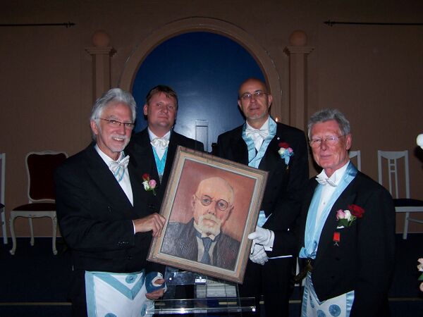 das Logenmeister-Portrait, gemalt von Hans Gross